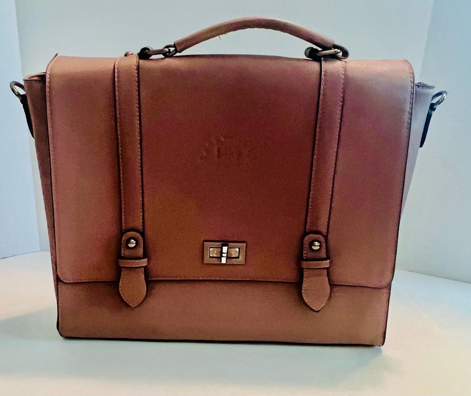 EaseGave Women 15.6 Inch Laptop Briefcase Saffiano Grained Eco-Leather