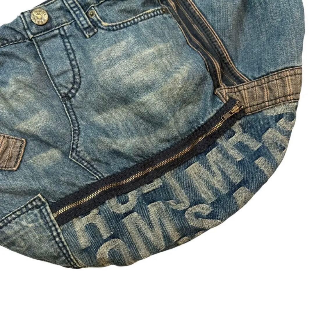 Marc Jacobs Denim Patchwork Shoulder Messenger Bag Y2K Indigo Auth From JAPAN