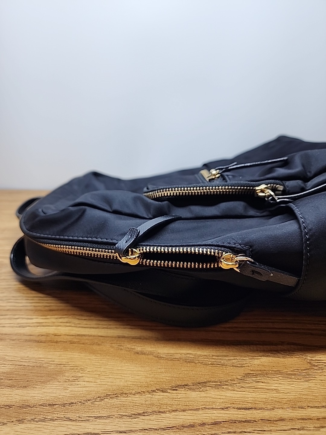 Kate Spade Black Nylon Hilo Blake Avenue Gold Hardware Large Backpack