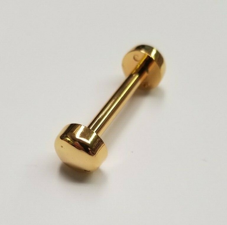 Handbag Repair Part Replacement Threaded Bar for Purse 3 sizes Gold Nickel