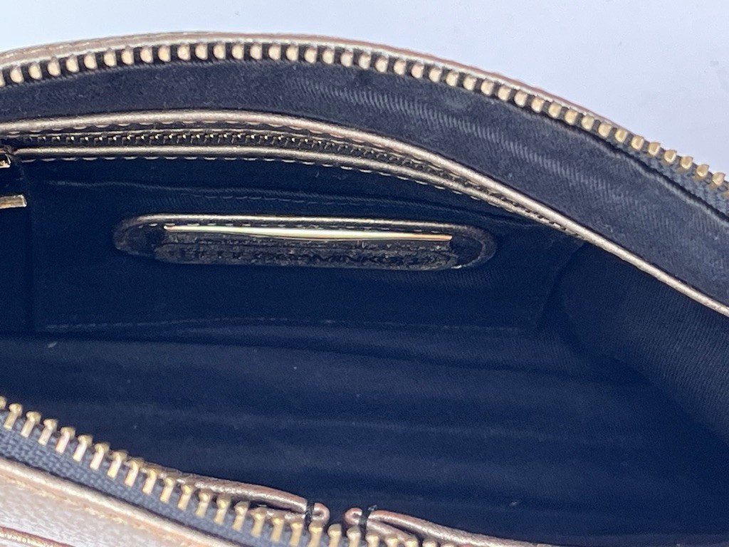 Rebecca Minkoff MAC Metallic Gold Leather Crossbody Bag Chain Strap