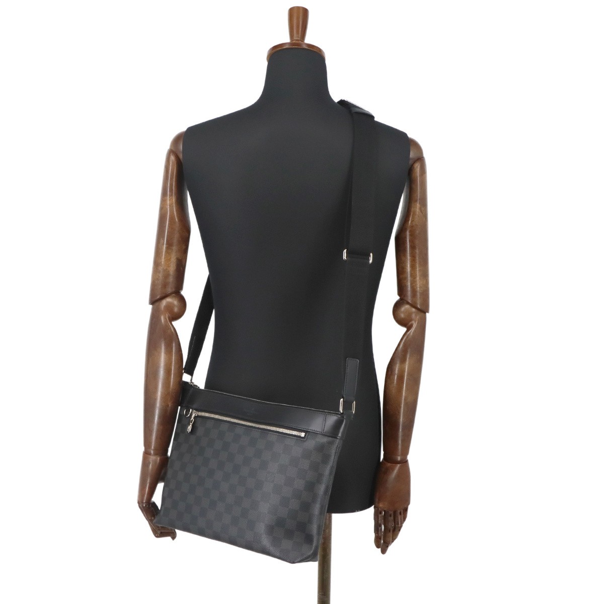 Mick PM NM Louis Vuitton Damier Graphite Shoulder Bag Black Gray N40003 Mick PM
