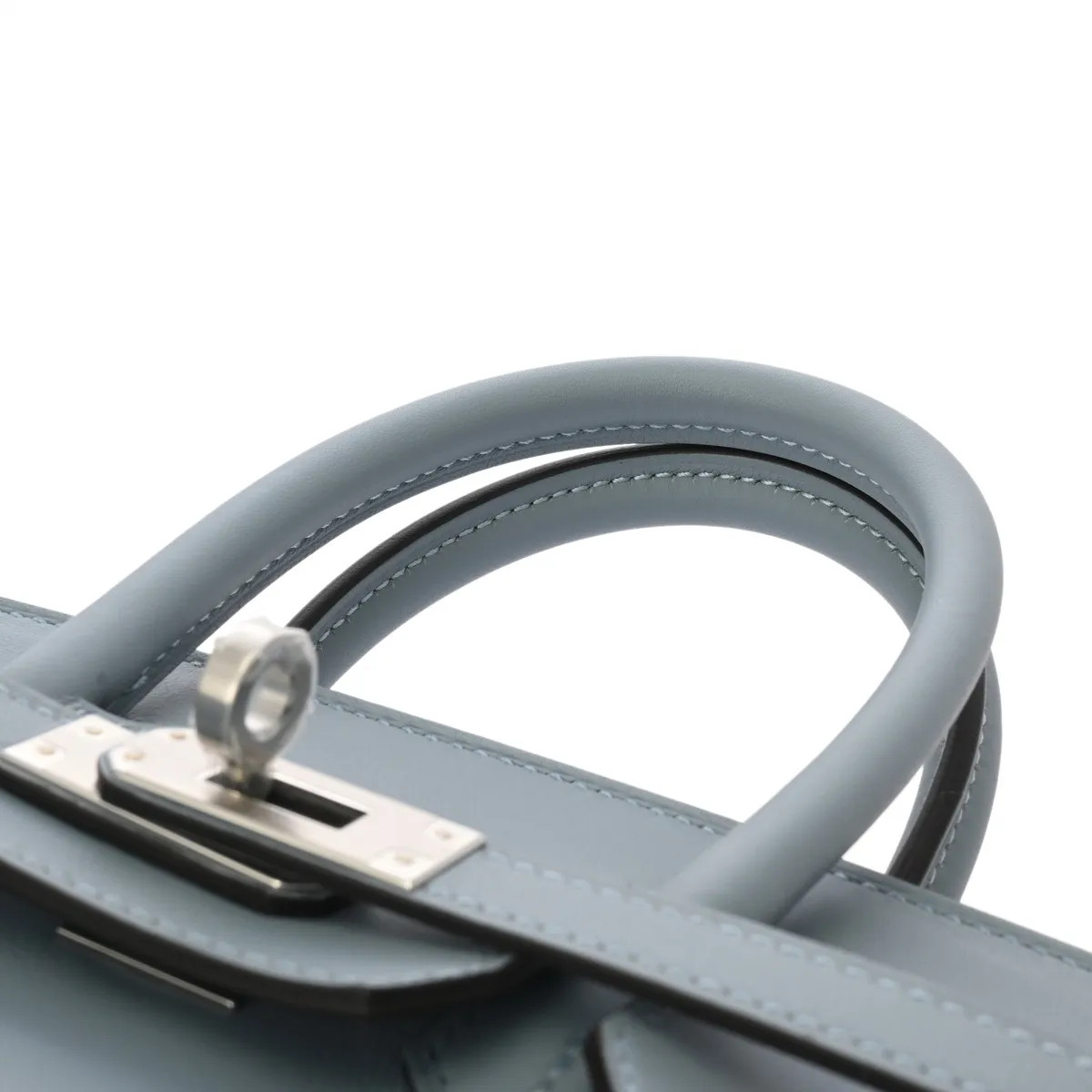 Hermes Birkin 25 Handbag Swift Leather Blue #WB5371