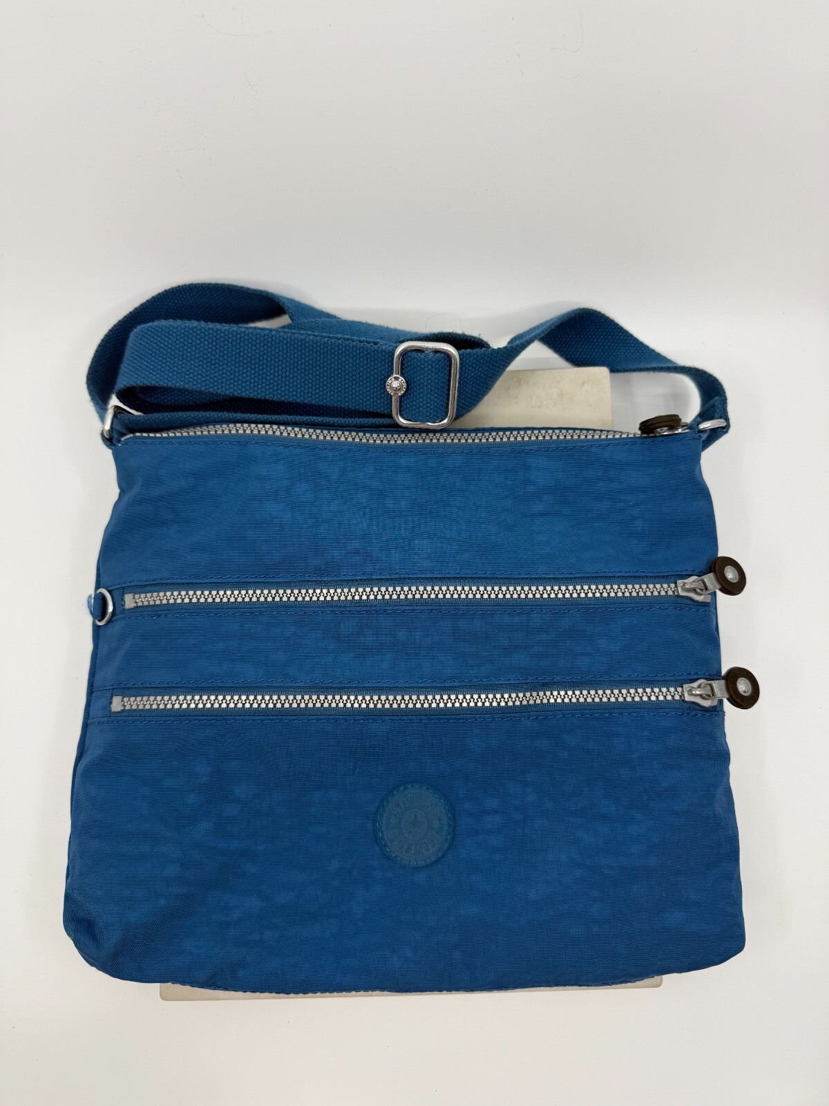 Kipling Blue Travel Crossbody Shoulder Handbag Lightweight Slim Organization