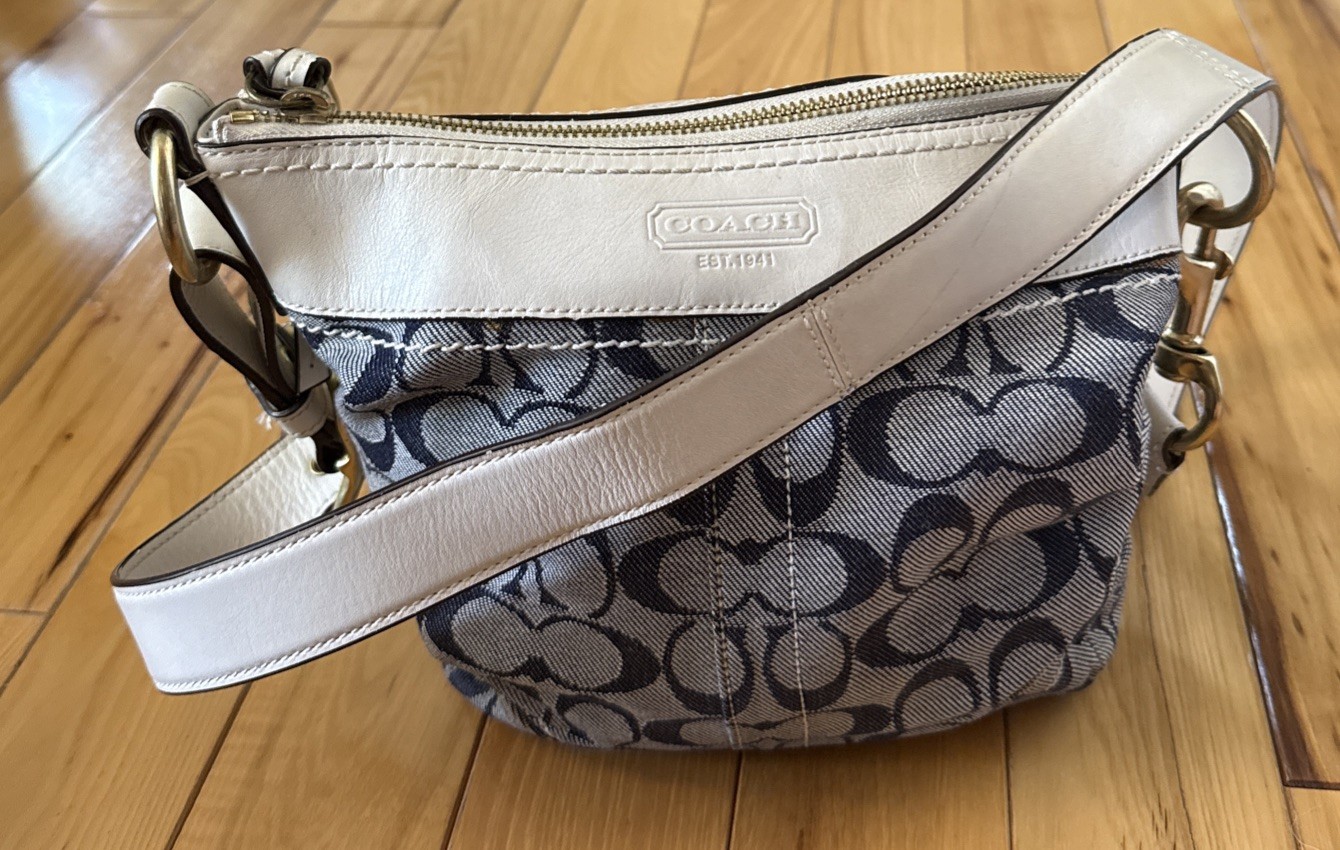 COACH Multicolor Signature Canvas Jacquard Crossbody Bag Vintage Y2K 10402