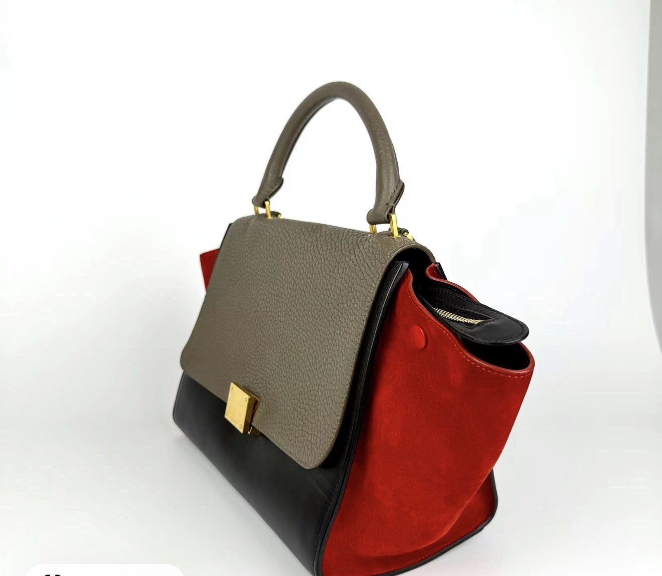 Celine Phoebe Philo bag Leather Trapeze