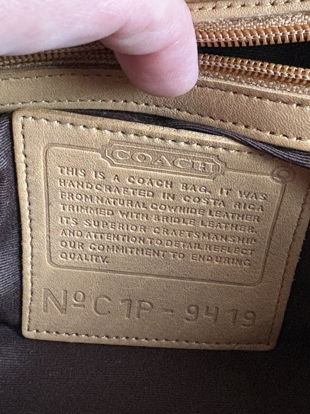Coach Bonnie Cashin Legacy Satchel March 2001 costa rica – c1p 9419