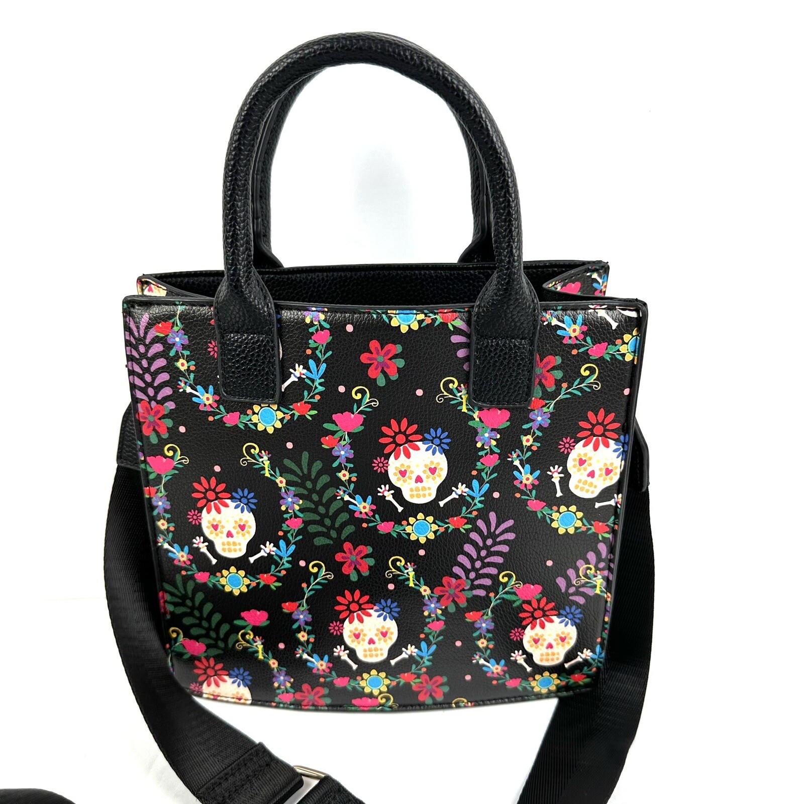 Like Dreams Sugar Skull Handbag Day of the Dead Gothic Two Way Wear Purse New