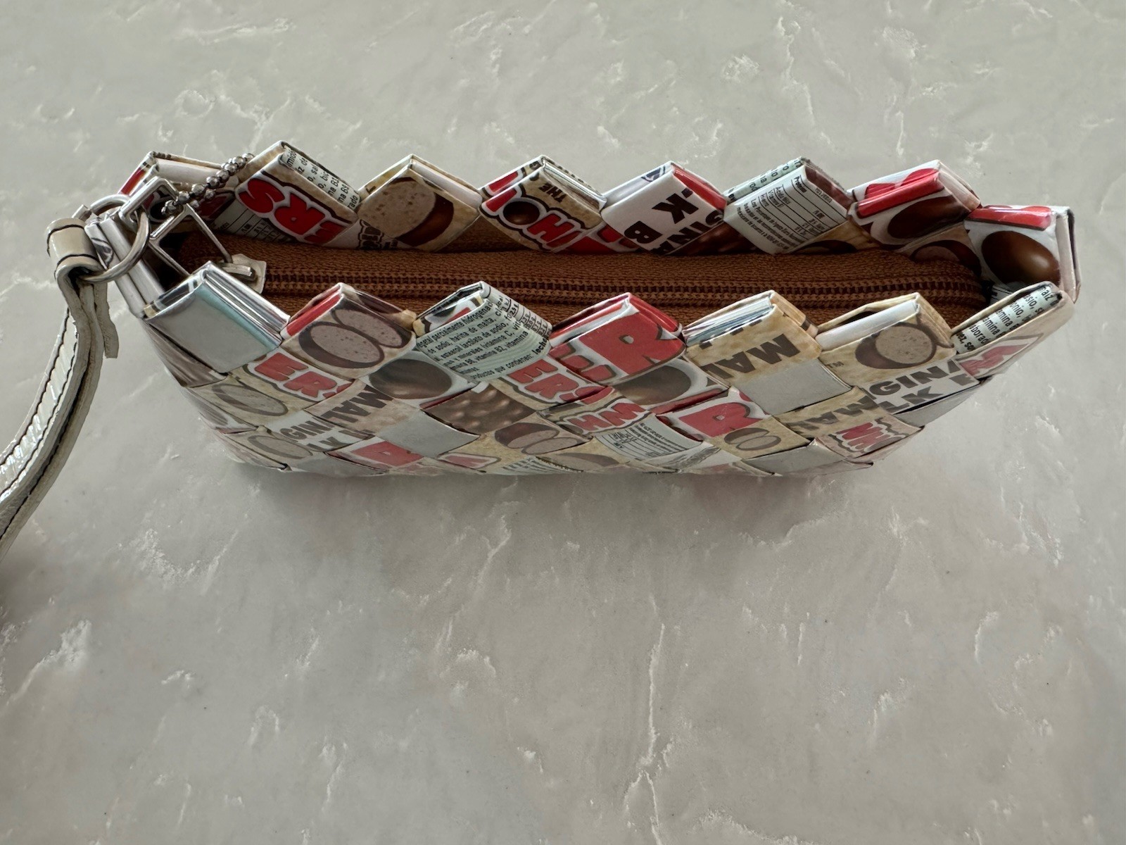 New Nahui Ollin WHOPPERS Candy Wrapper Wristlet Bag Clutch Wallet Zipper