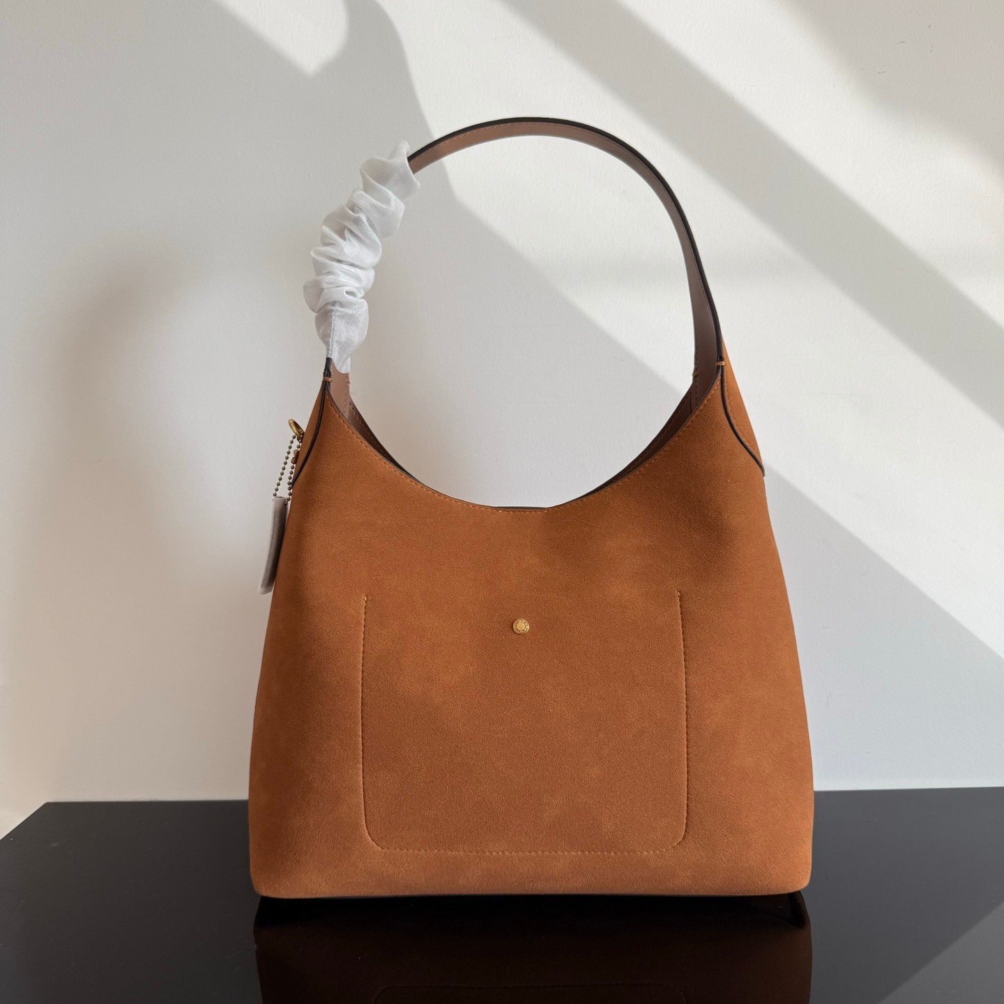 COACH Brooklyn Retro Leather Minimalist Underarm Bag