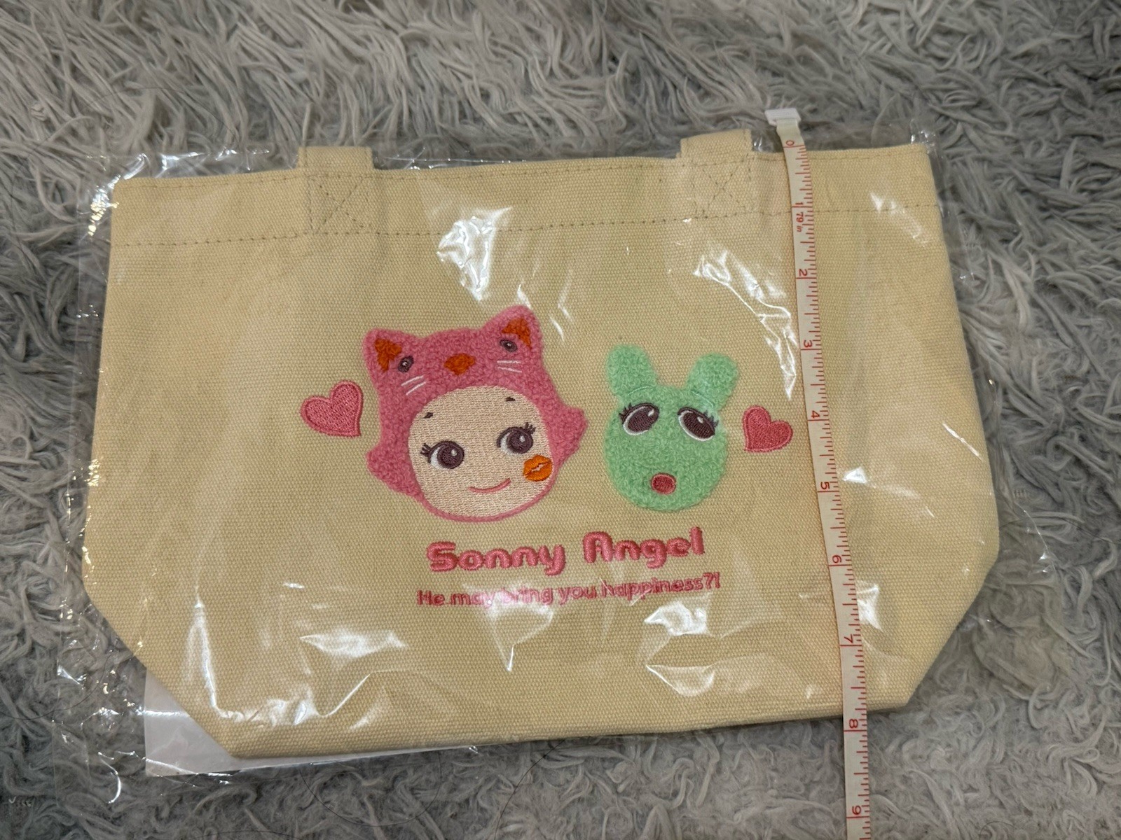 Sonny Angel Kiss Kiss Tote Bag 100% Authentic + Free Bonus Stickers