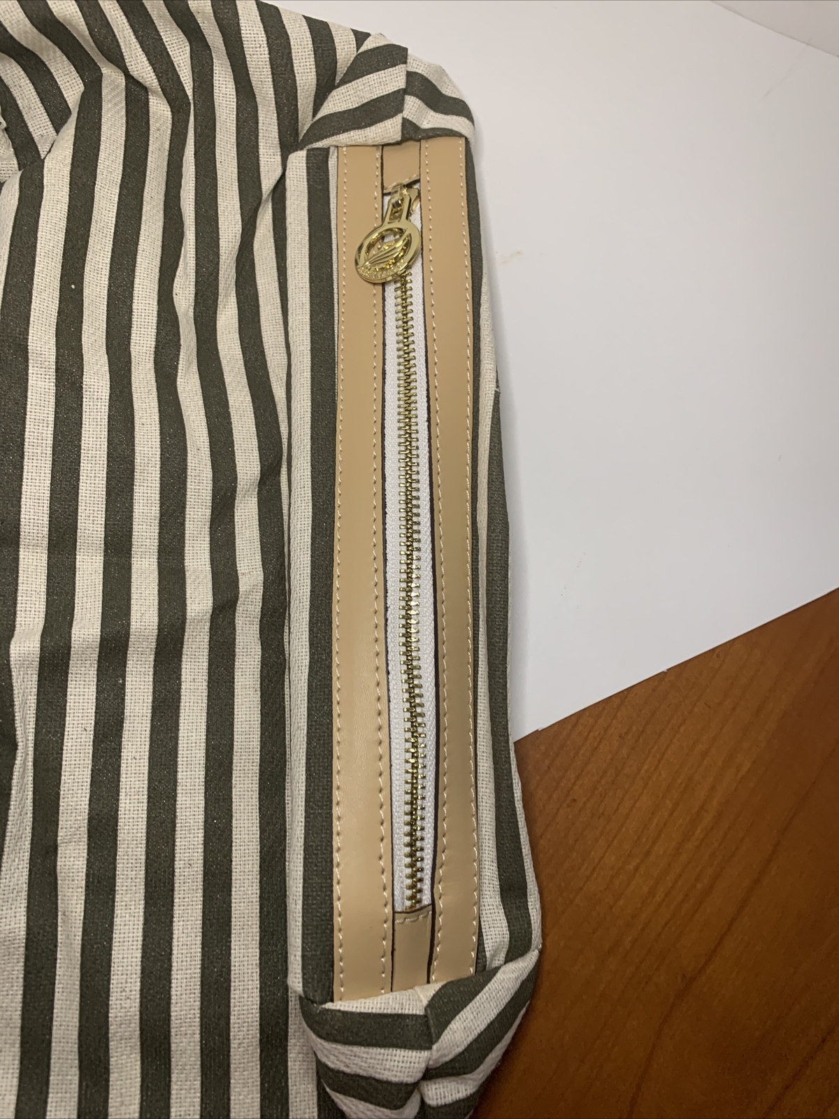 A. BELLUCCI Italian Leather Caged Tote Bag.
