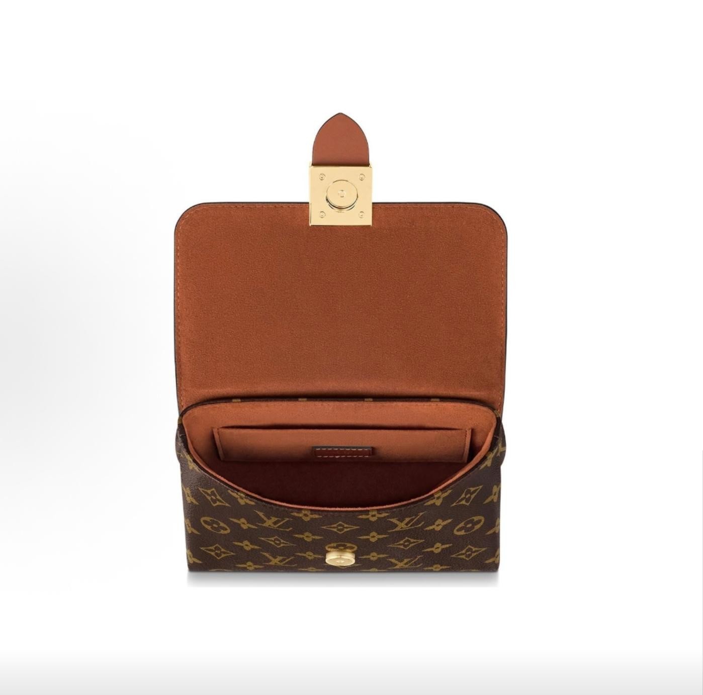 Louis Vuitton Locky BB Caramel Monogram Mini Crossbody & Shoulder Handbag