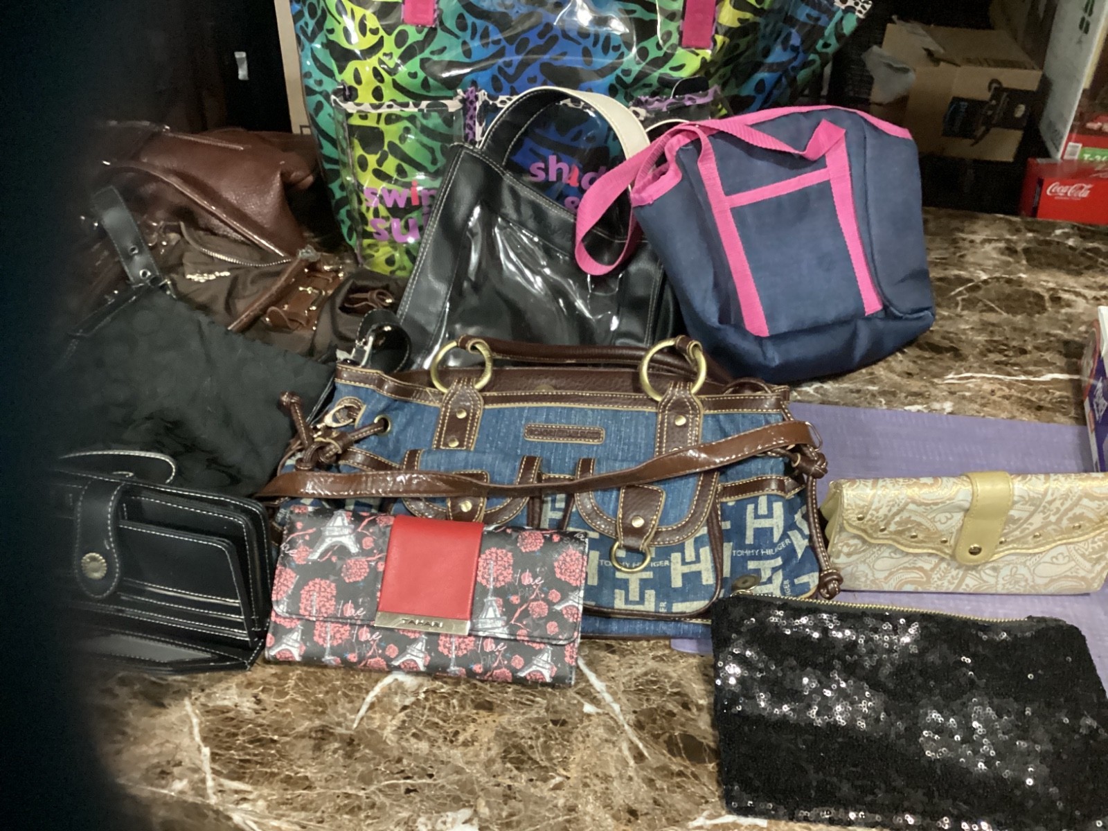 handbags and wallets
