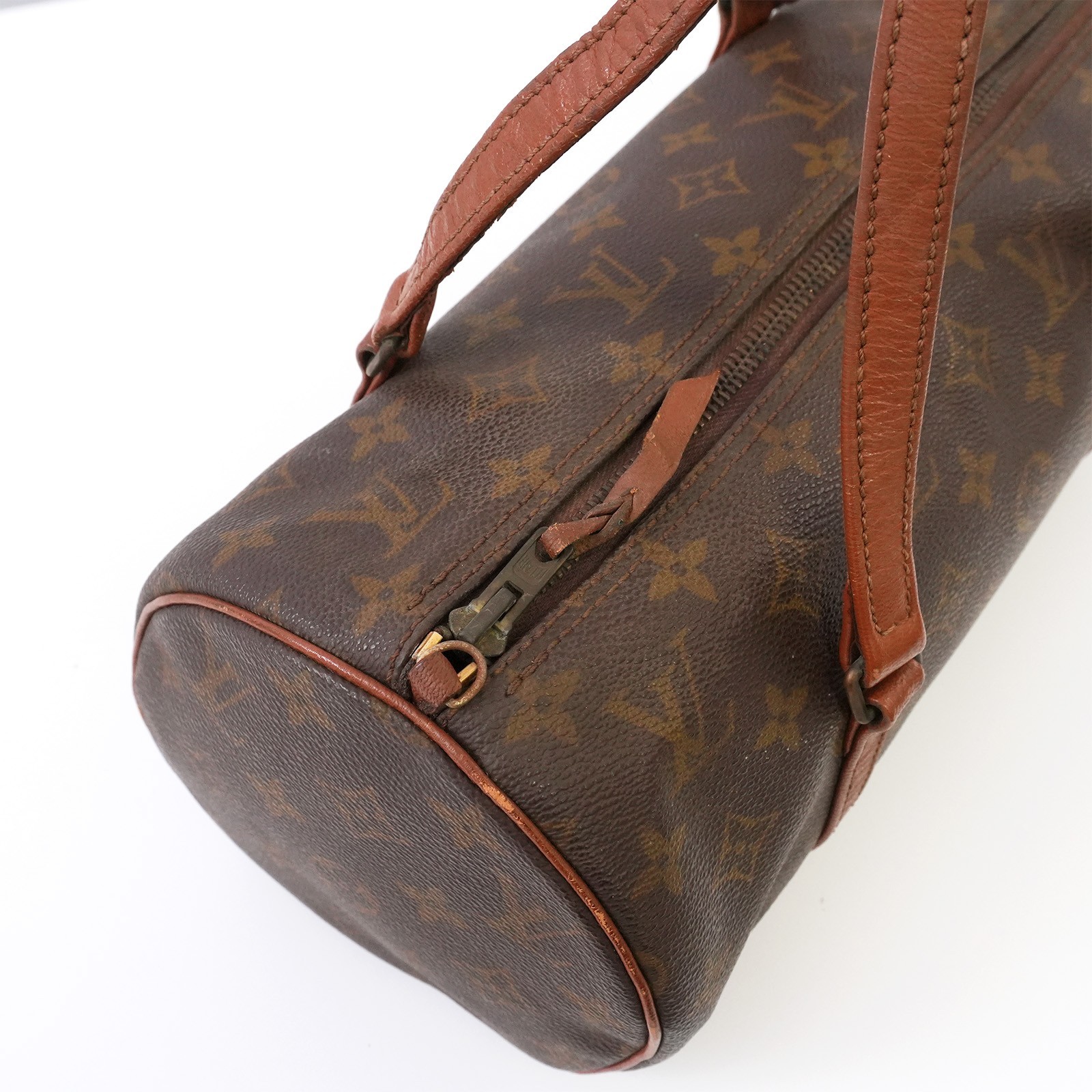 LOUIS VUITTON Monogram Papillon 30 M51385 Hand Bag Brown Auth #59077A