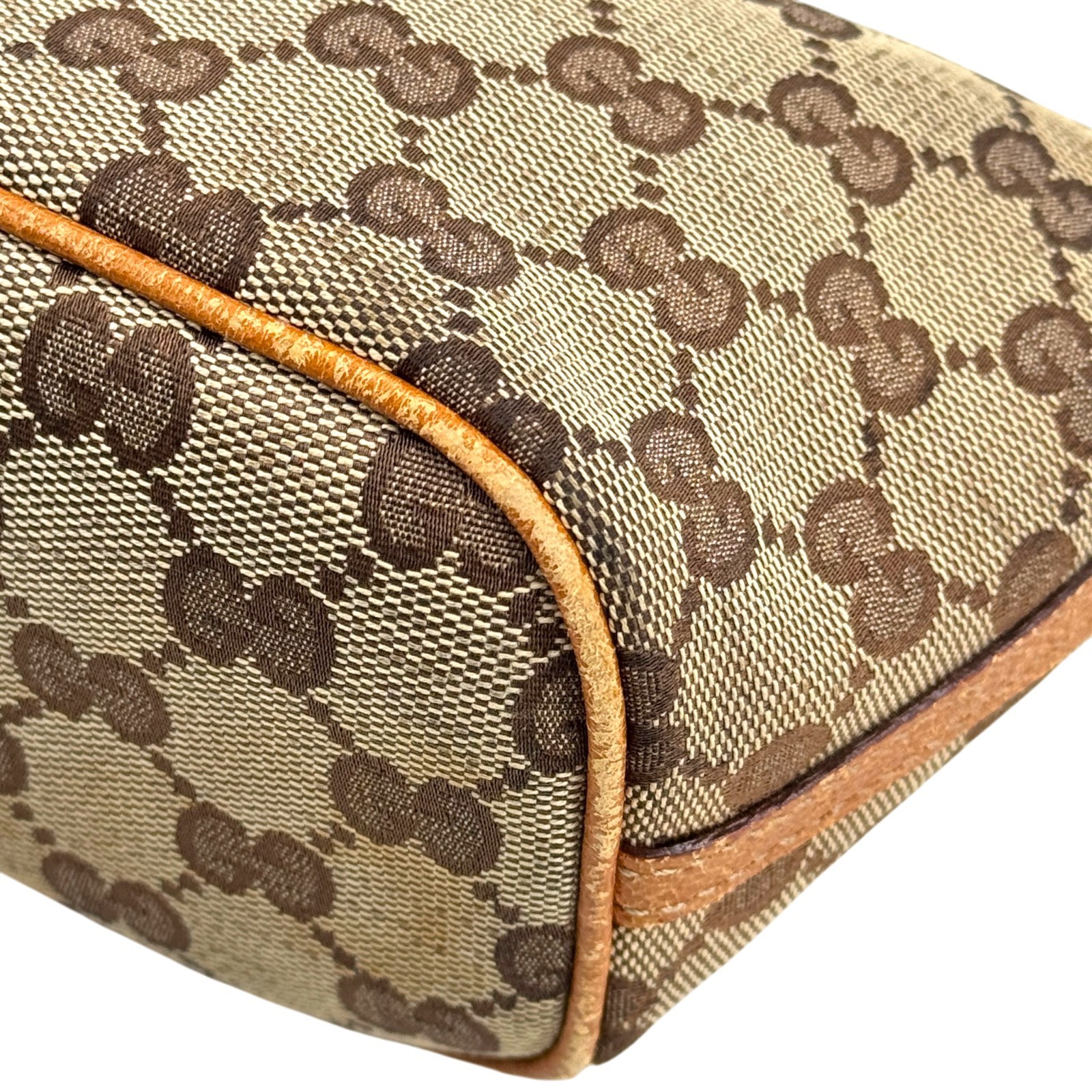 GUCCI GG Canvas Brown Mini Bag Pochette Vintage Y2K Pouch 07198
