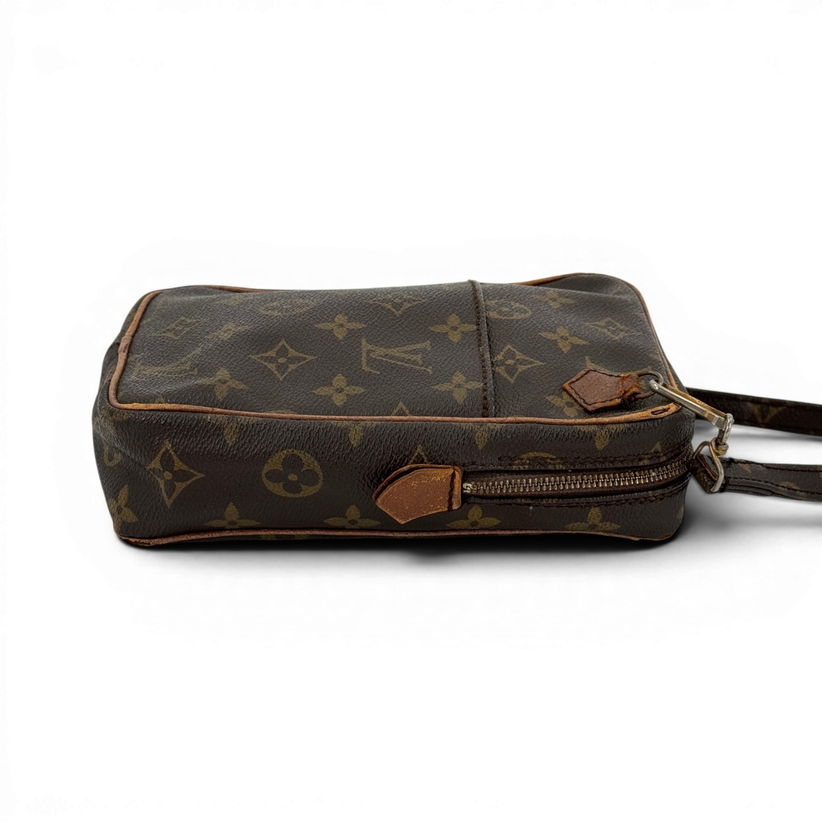 LOUIS VUITTON Old Danube Monogram Canvas Brown Shoulder Bag M3552