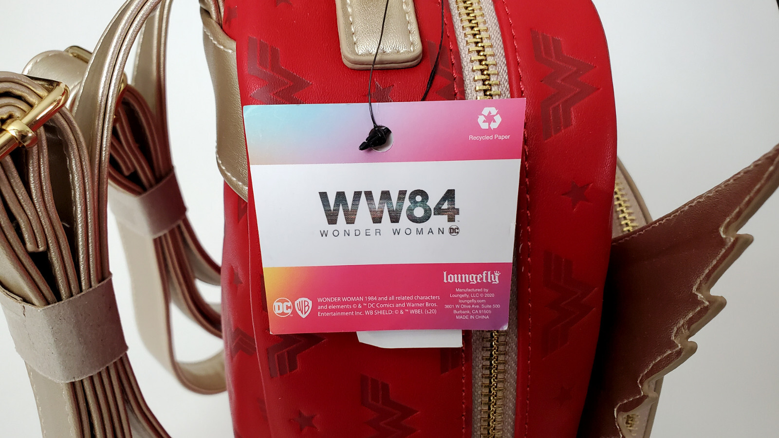 🚦Loungefly DC Wonder Woman WW84 Mini Backpack – Exclusive – New!
