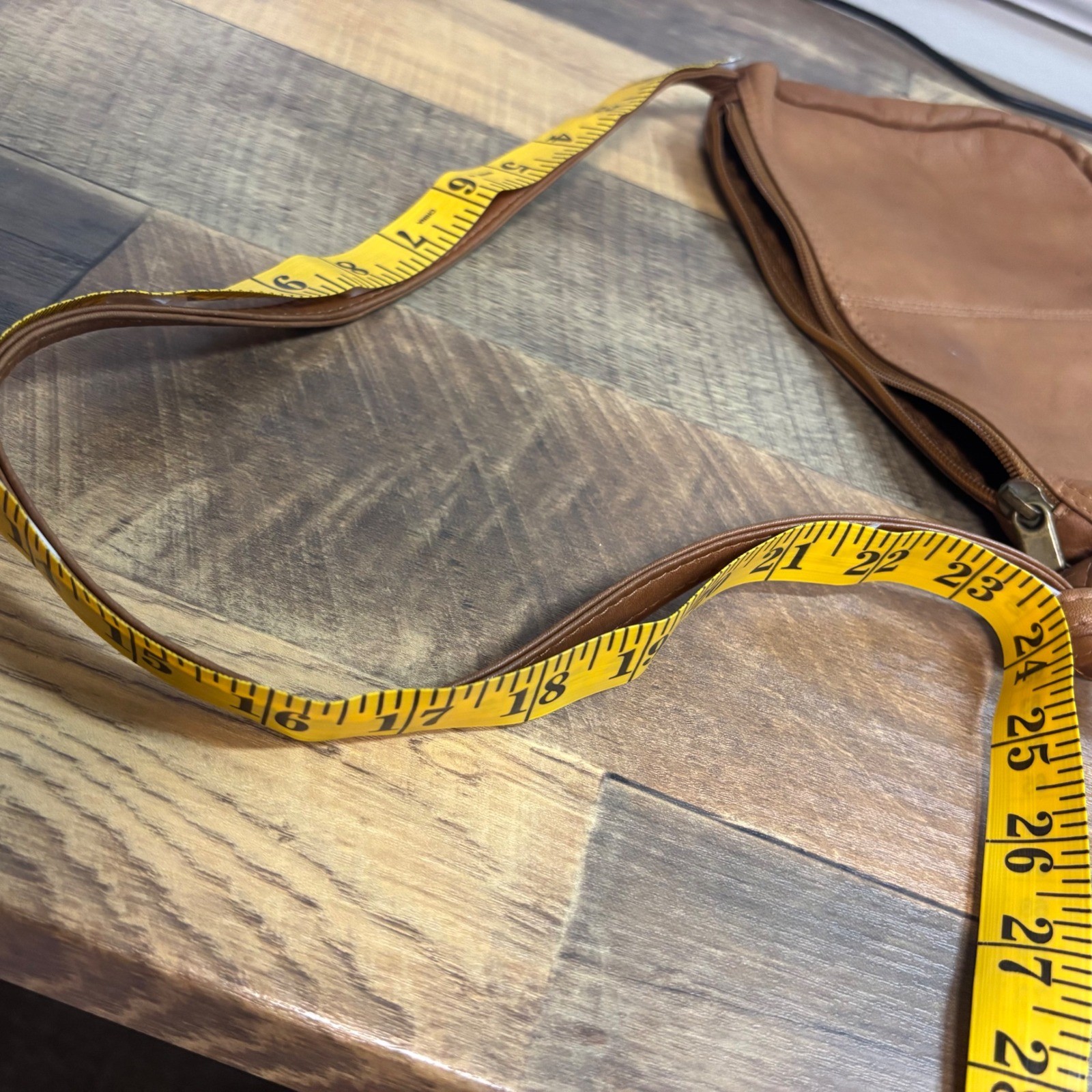 Vintage Genuine Leather Crossbody Bag Made in Colombia Minimalist Brown Purse