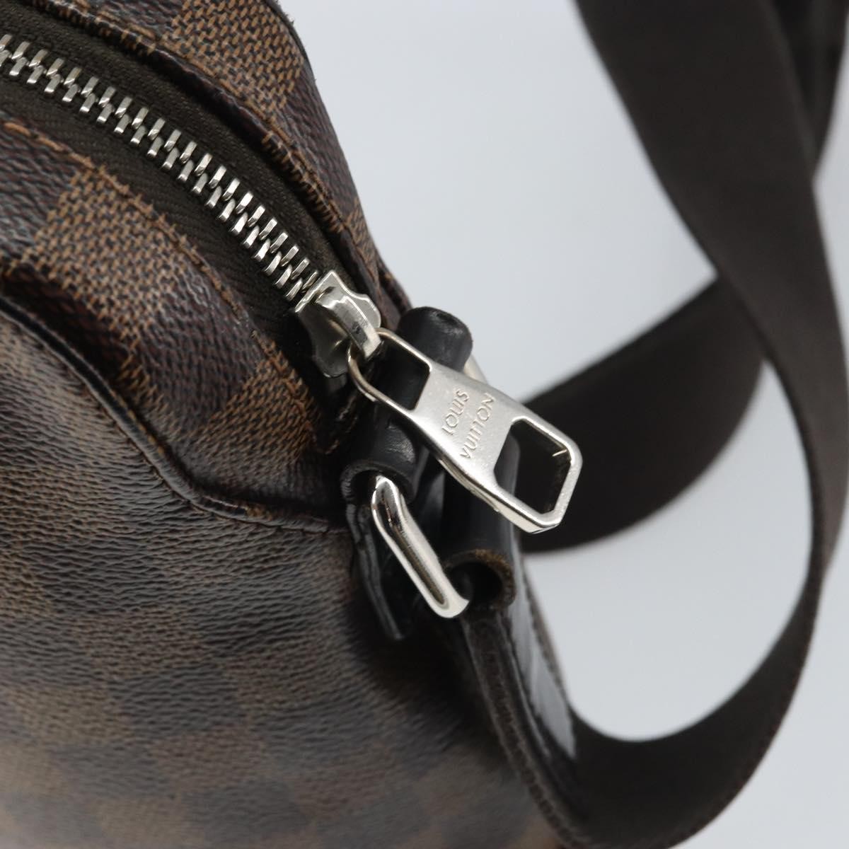 LOUIS VUITTON Damier Ebene Jake Messenger PM Shoulder Bag N41568 LV Auth 162002
