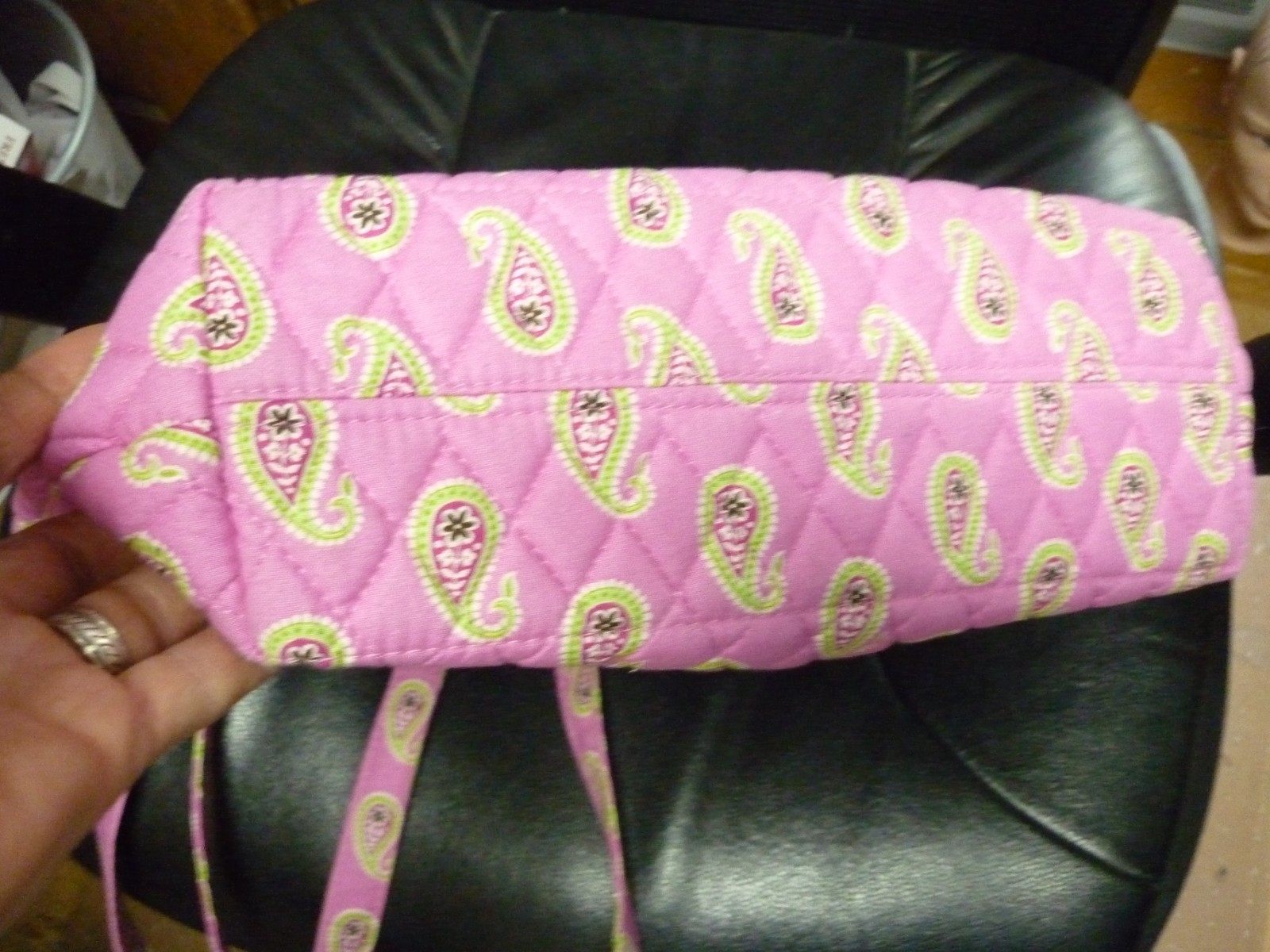 VERA BRADLEY BEACH BAG PINK TEARDROP FLORAL