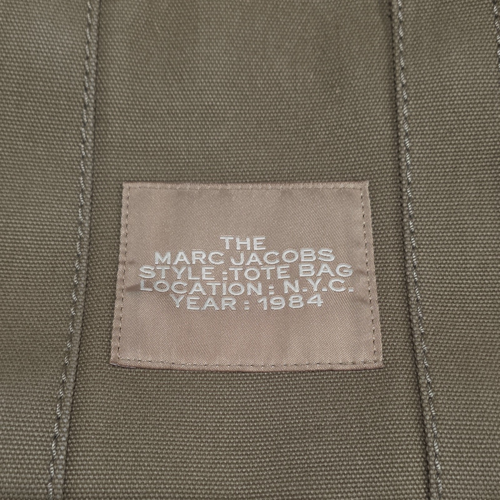 Marc Jacobs Small Green Tote Bag Zip Closure Top Handle Detachable Strap