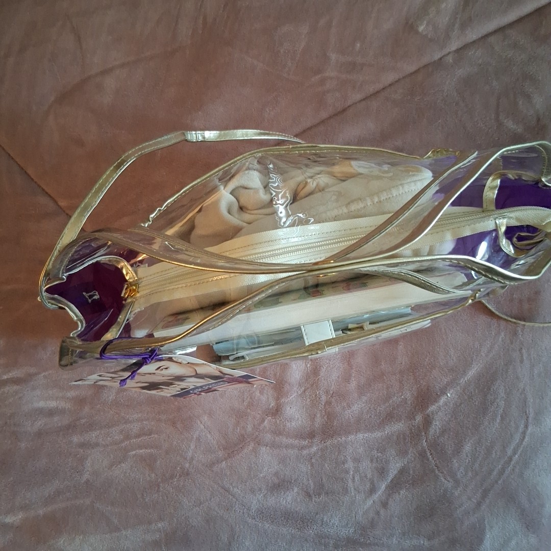 Justin Bieber Clear Purple Satchel Bag Sac Violet Girlfriend