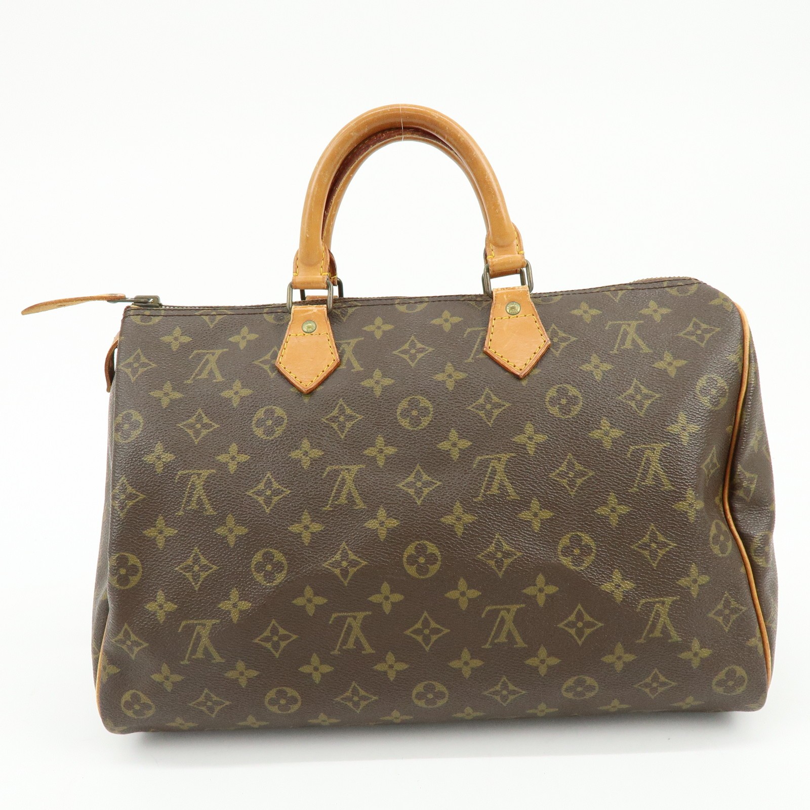Louis Vuitton Monogram Canvas Speedy 35 Boston Bag Hand Bag M41524 Auth Used F/S