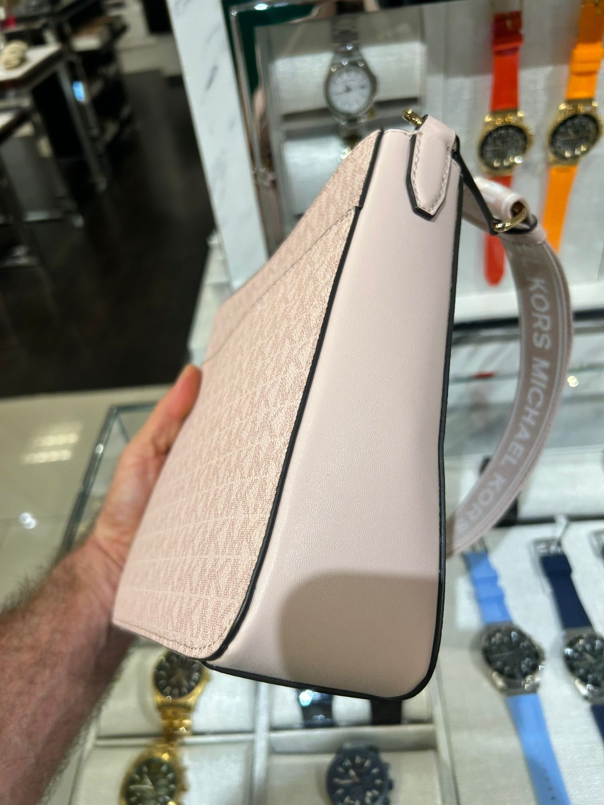 Michael Kors Small Bag Purse Messenger Shoulder Crossbody Handbag + Wallet Pink