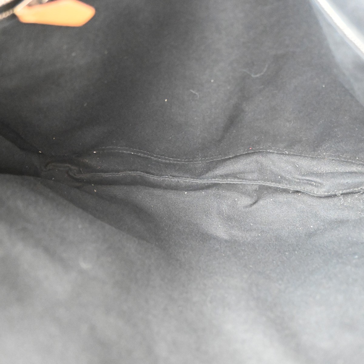 HERMES Fourre Tout Basas MM Hand Tote Bag 100% Cotton Black SHW France 05TA739