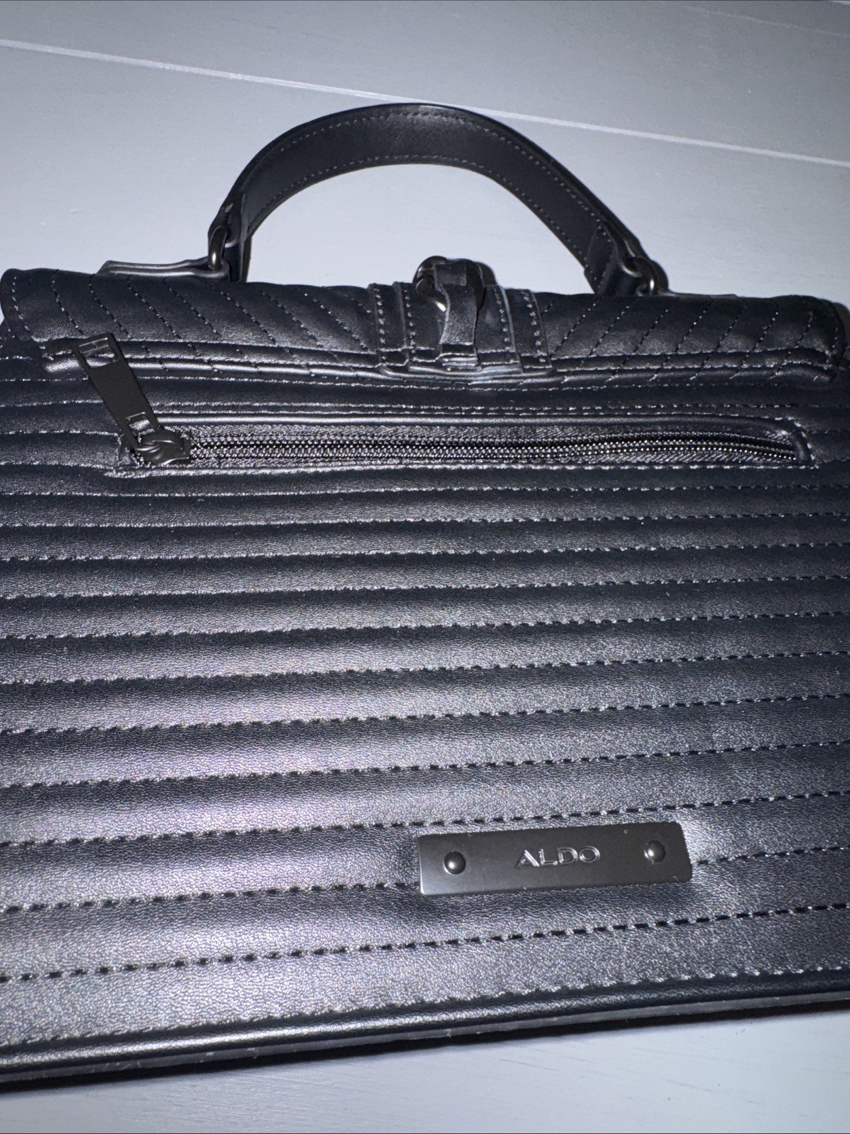 ALDO Satchel Top Handle Structured Bag Purse Black