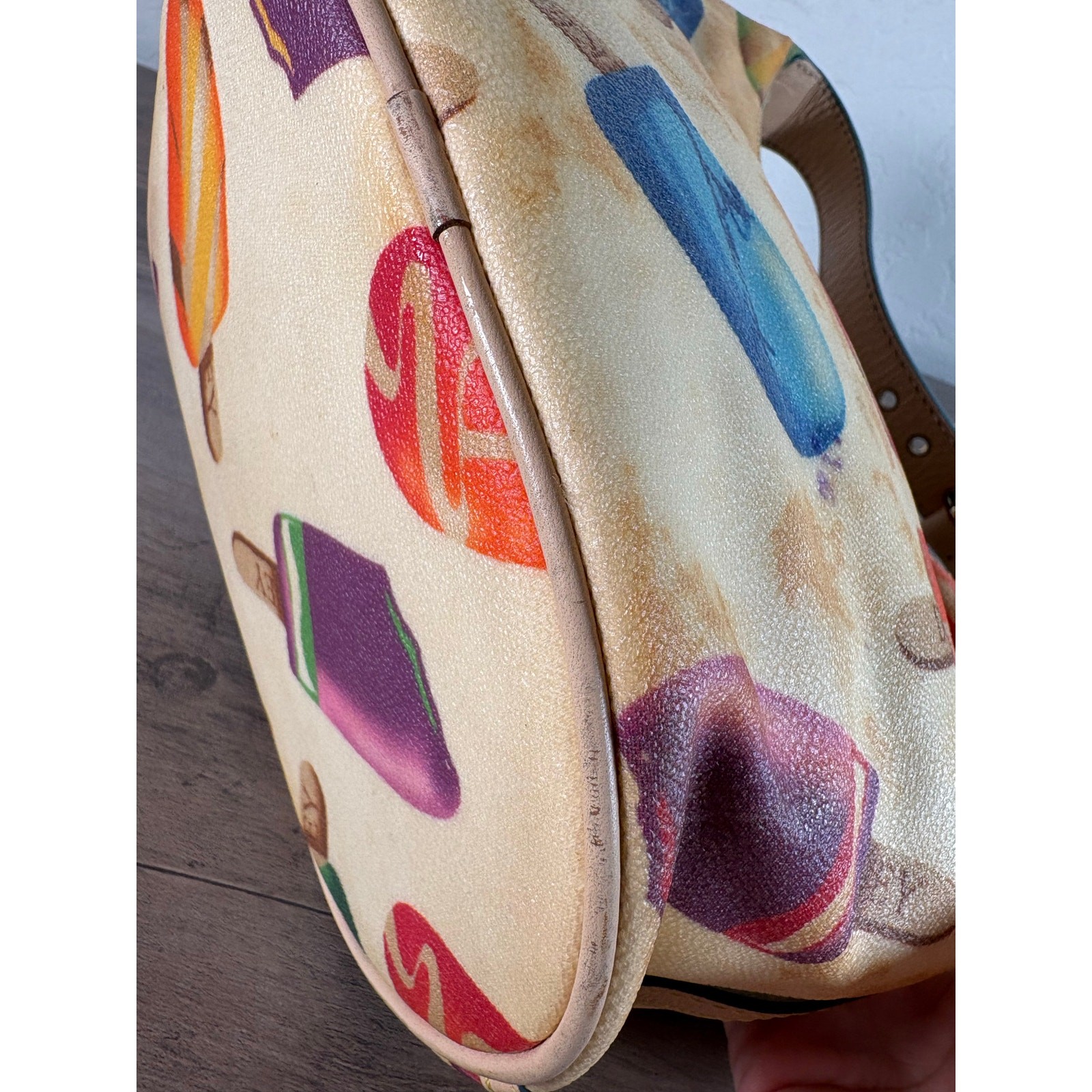 Dooney Bourke Ice Cream Popsicles Bag 90s 2000s Hobo bag Handbag