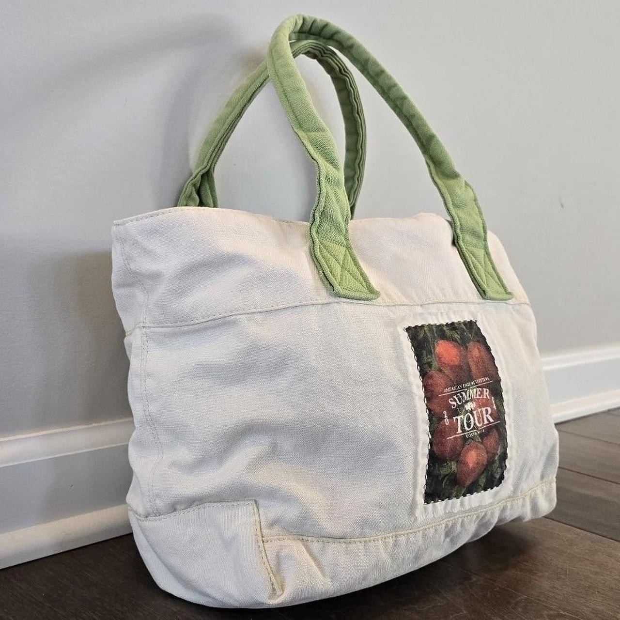 Y2K American Eagle Outfitters Summer Tour White Canvas Tote Bag