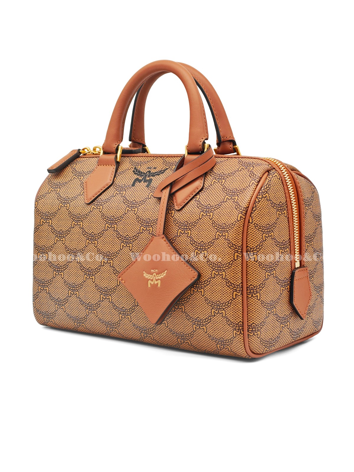 MCM Boston Bag Crossbody Shoulder Bag Tote Bag Small Women’s 9.8×5.3×6.3 in
