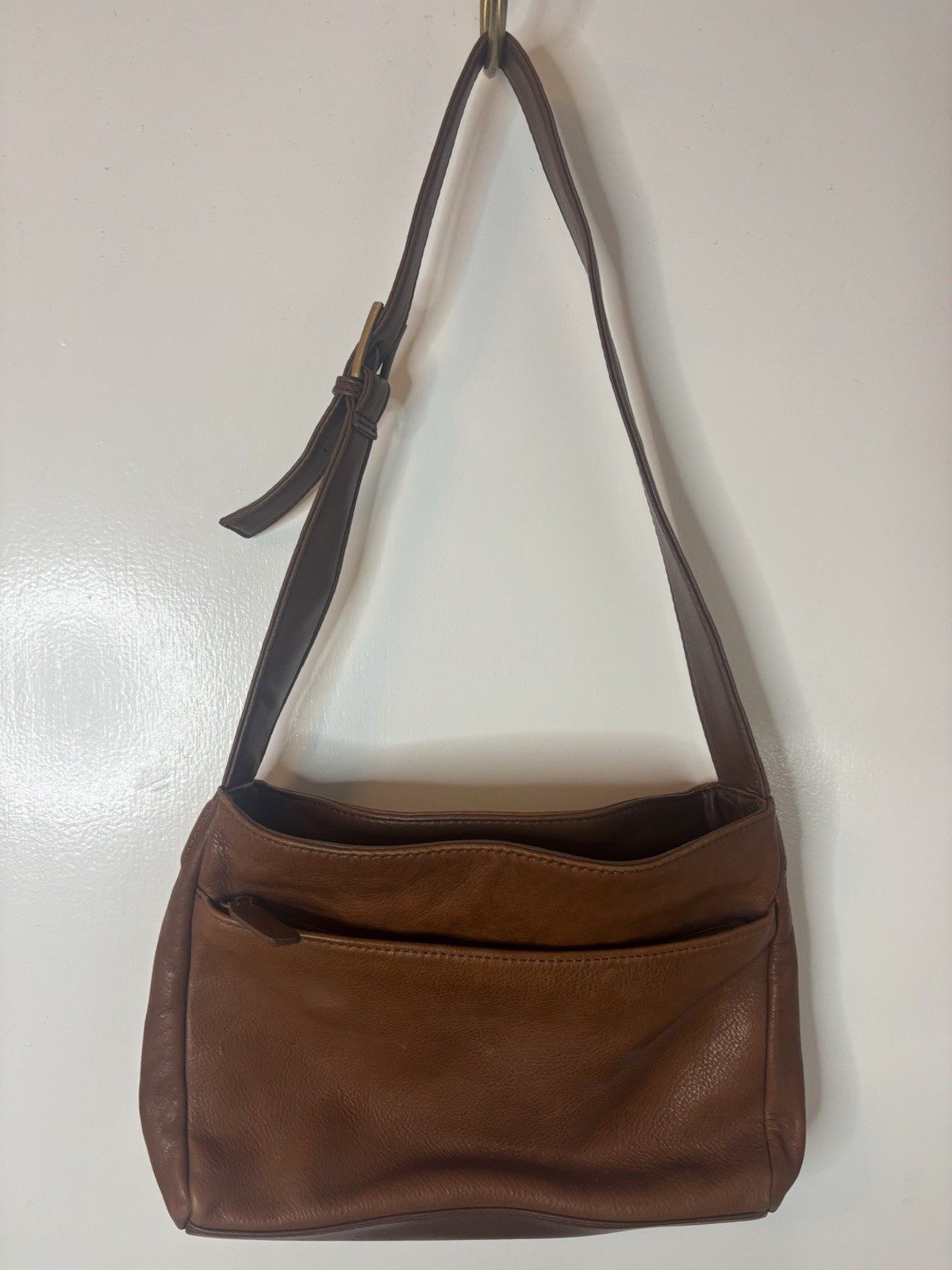 Rolf’s Genuine Leather Purse Shoulder Bag Outside Pockets New without Tag