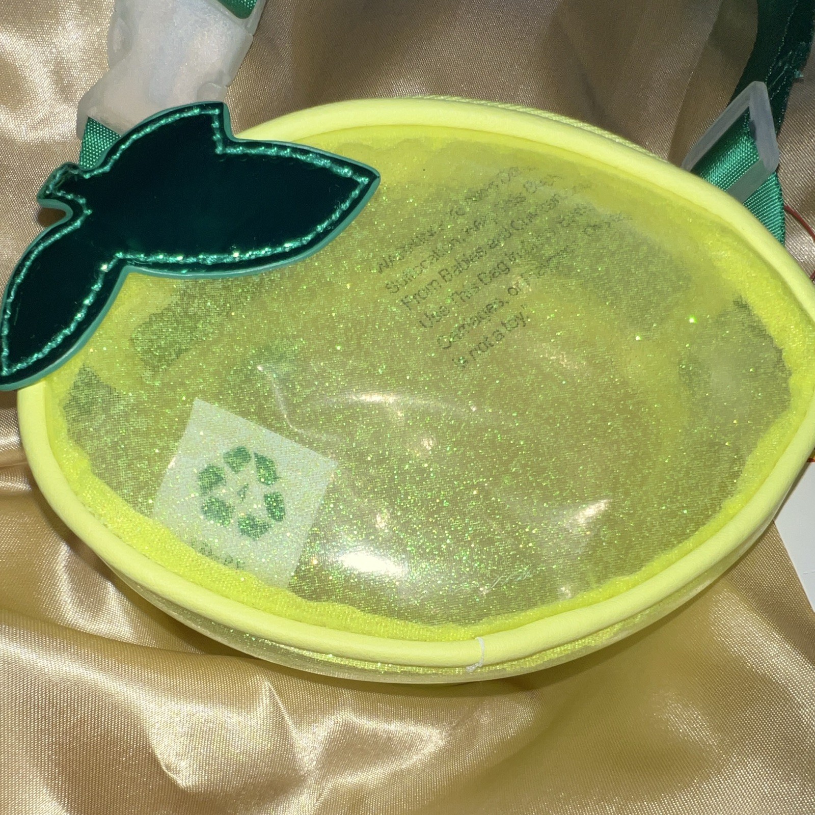 Lemon-Fruit Adjustable Sparkly Fanny Pack Waist Bag Belt