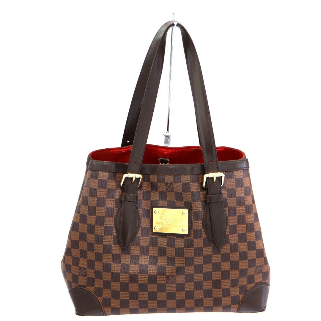Louis Vuitton N51203 Hampstead GM Tote Bag Damier Ebene PVC Brown Women’s Auth