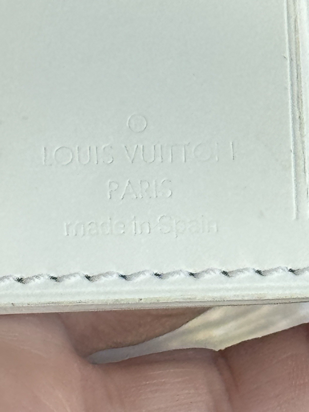 Louis Vuitton Large Clear/White Tote Bag Gold Hardware Double Handles Dust Bag