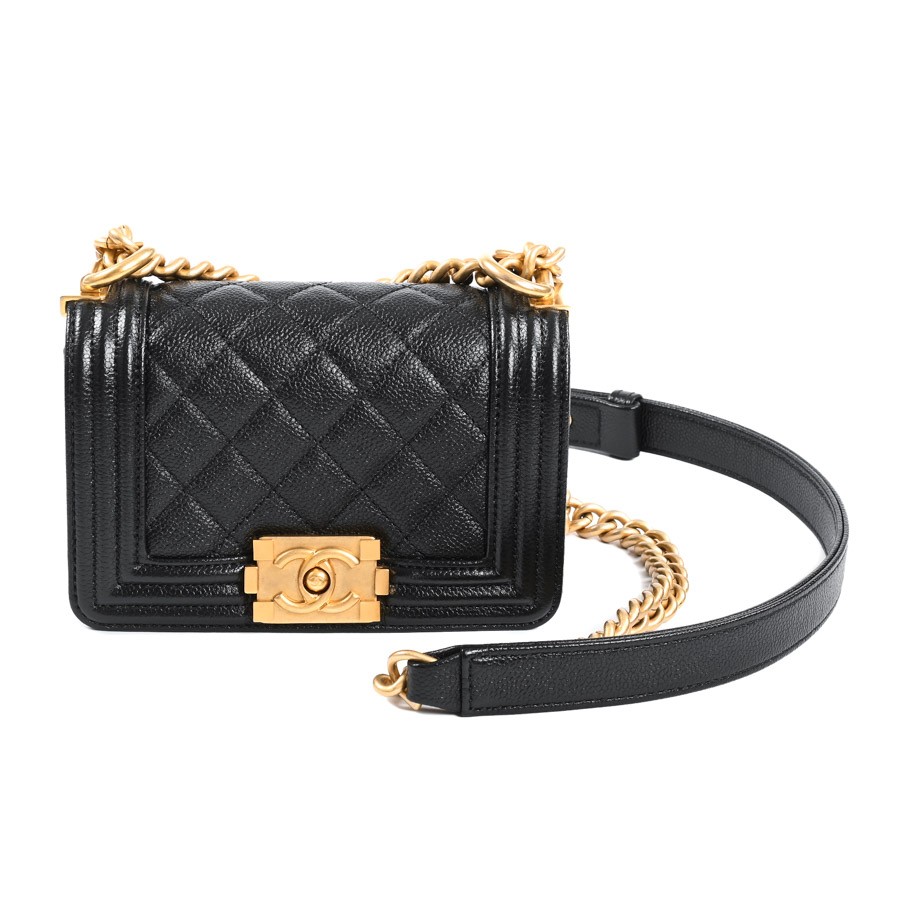 CHANEL BOY CHANEL MINI HANDBAG A67364 Shoulder Bag / black Women