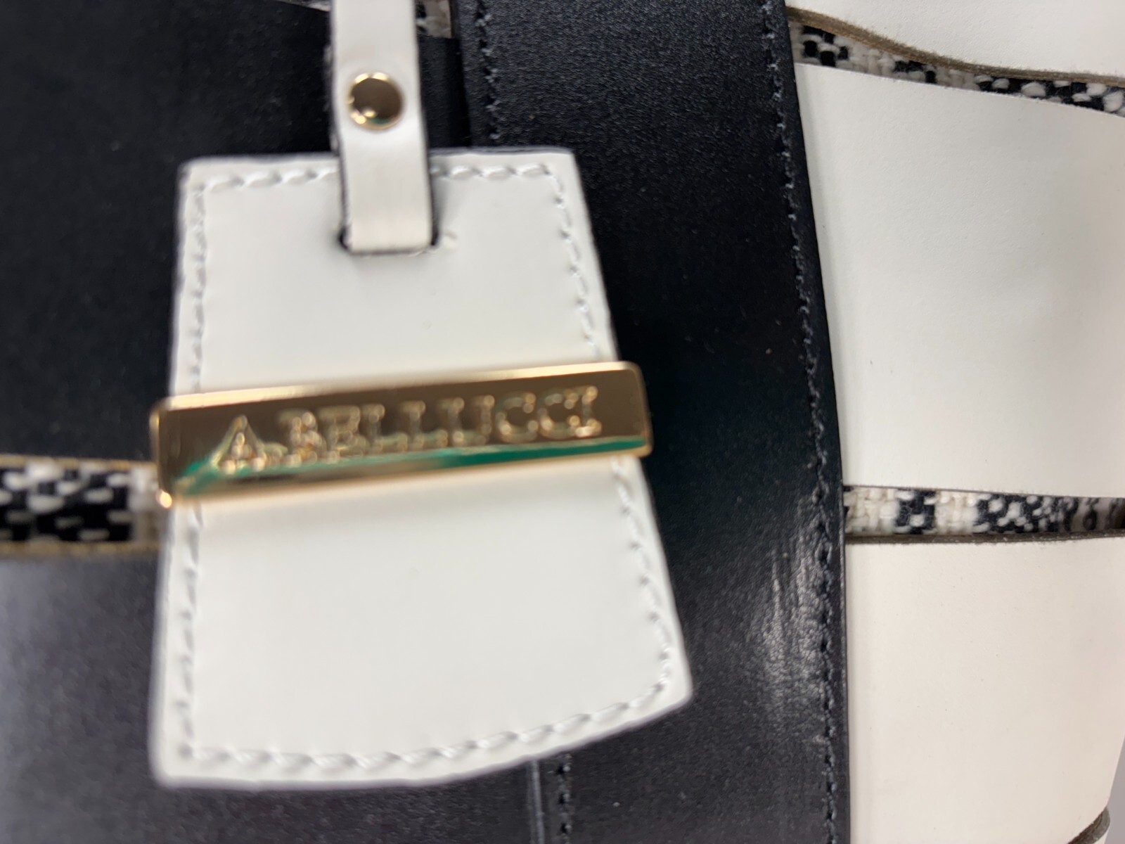 ABELLUCCI MILAN ITALY-NWT $ 475.00 BLACK& WHITE Makes Statement For Any Occasion