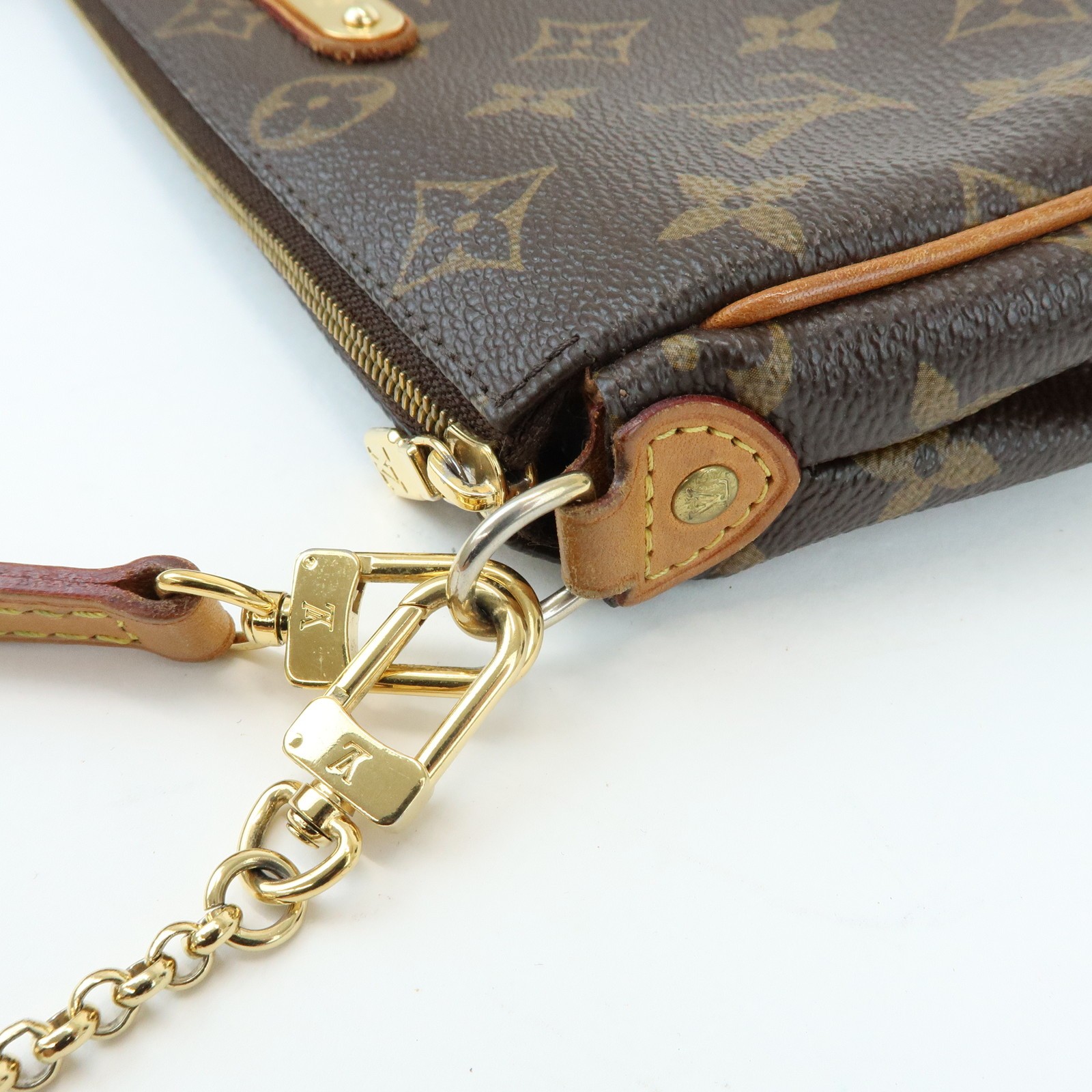 Louis Vuitton Monogram Eva 2Way Chain Shoulder Bag Pouch M95567 Auth Used F/S