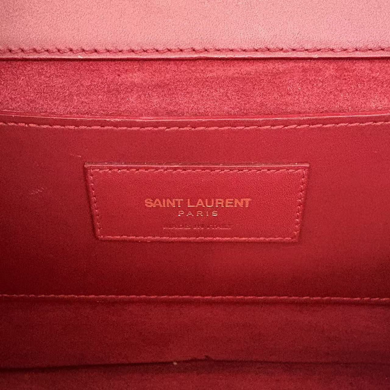 Yves Saint Laurent YSL Red Medium Kate Tassel Bag Designer AUTH