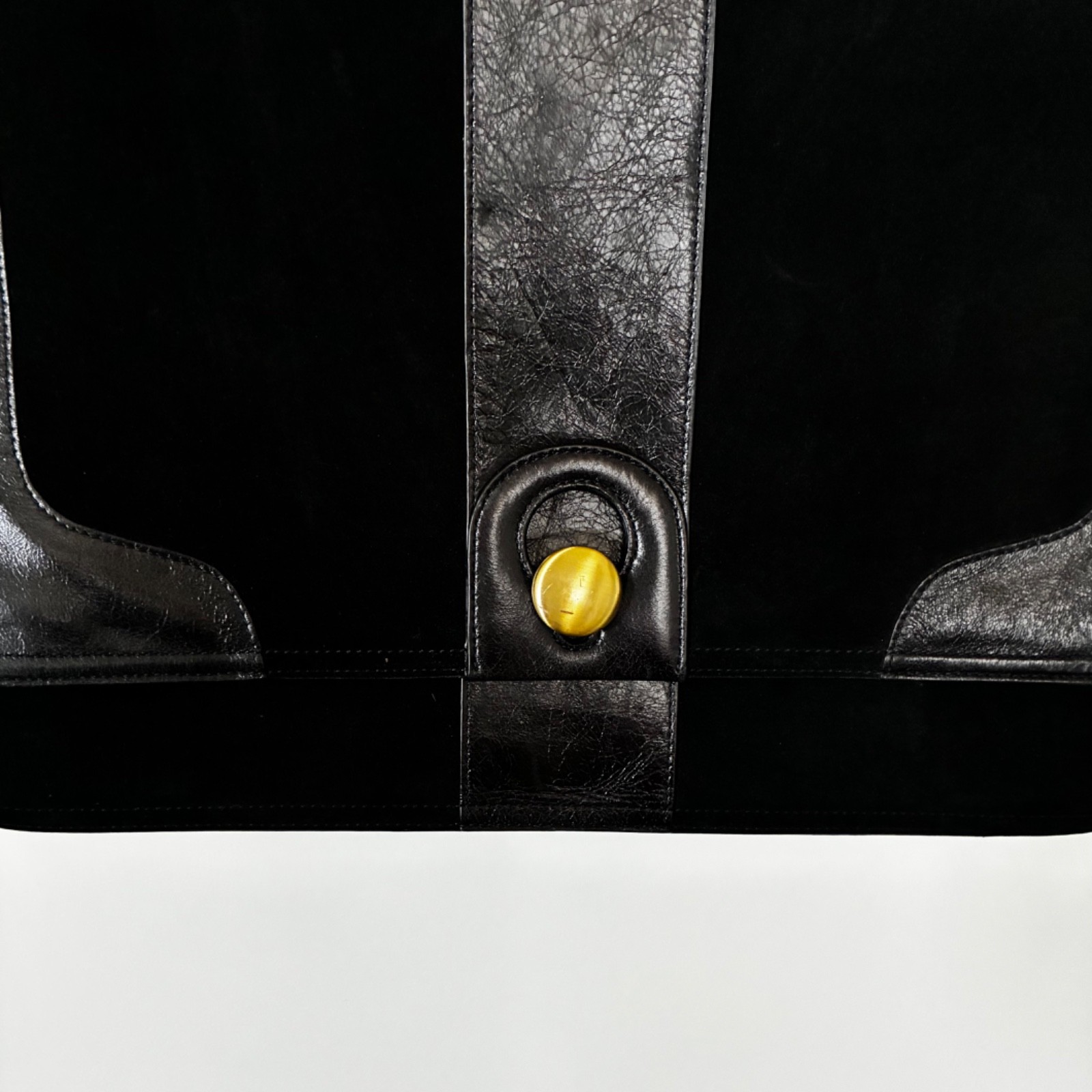 Trina Turk Black Laptop Leather Bag