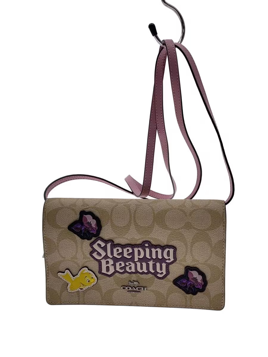 COACH Disney DISNEY Signature Disney Shoulder Bag Leather CML Allover Pattern