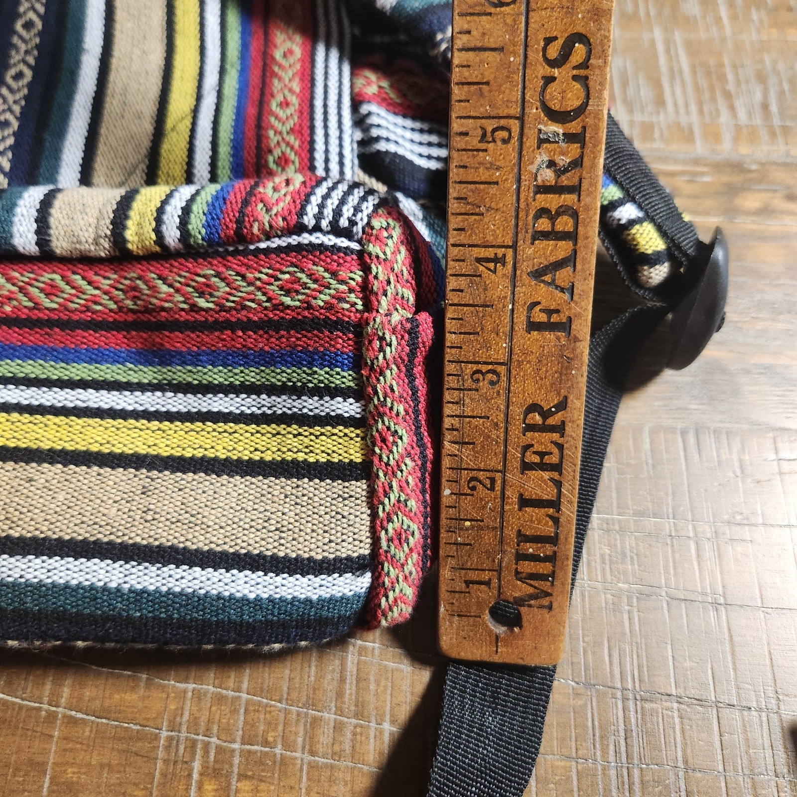 KCL Handmade Nepal Cotton Backpack Boho Hippie Festival Travel Daypack Striped
