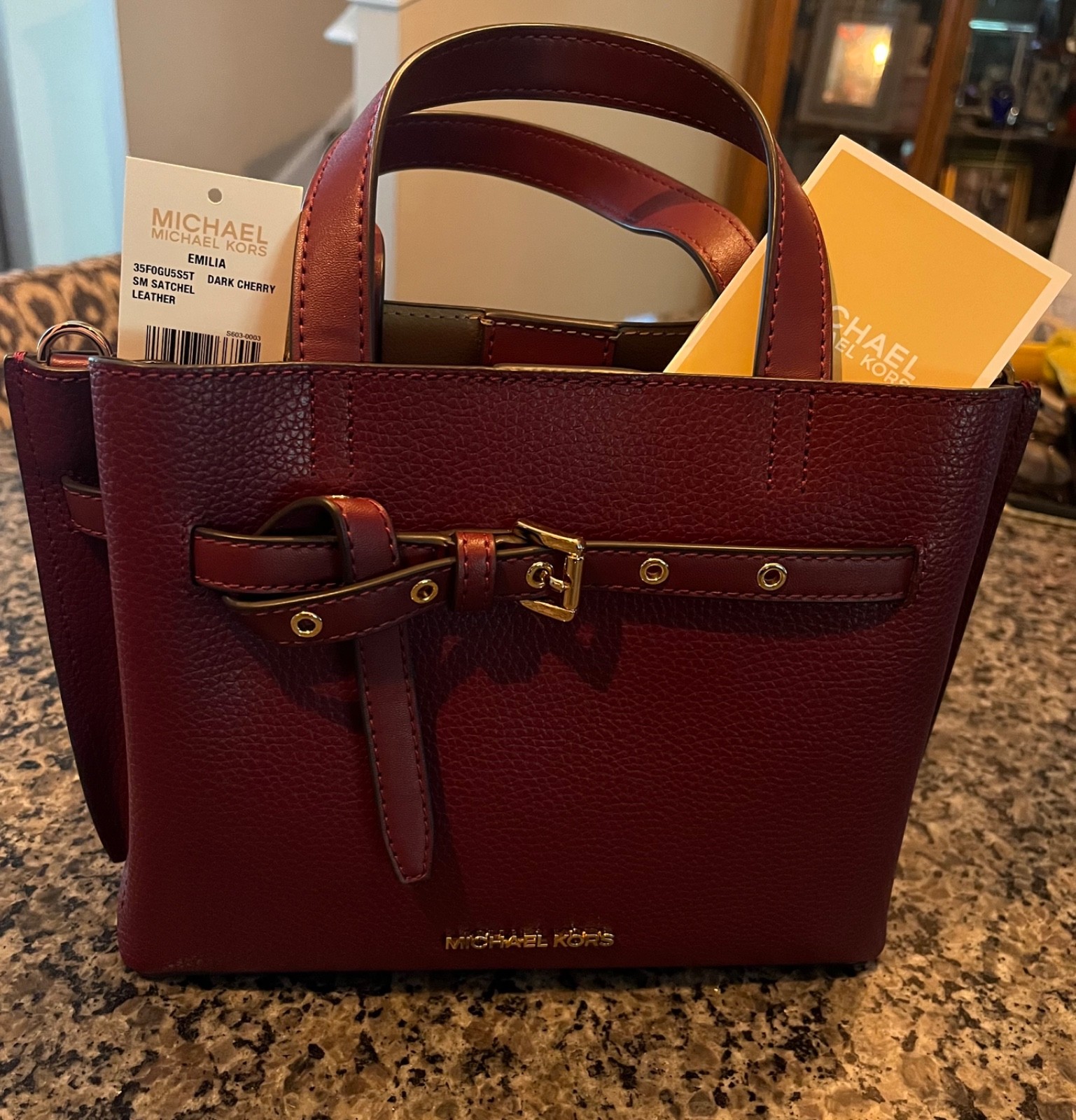 Michael Kors Small Emilia Satchel Bag, NEW with detached tags