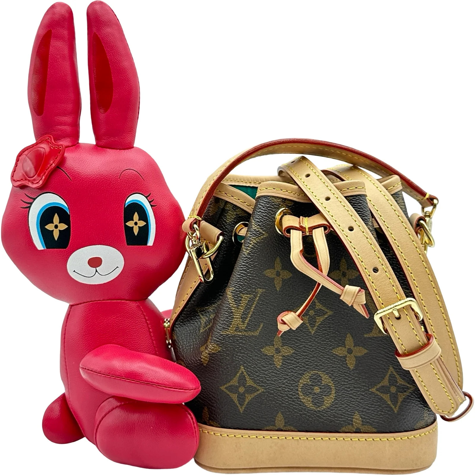 LOUIS VUITTON Nano Noé Brown Monogram Shoulder Bag M11305 #OKB1762