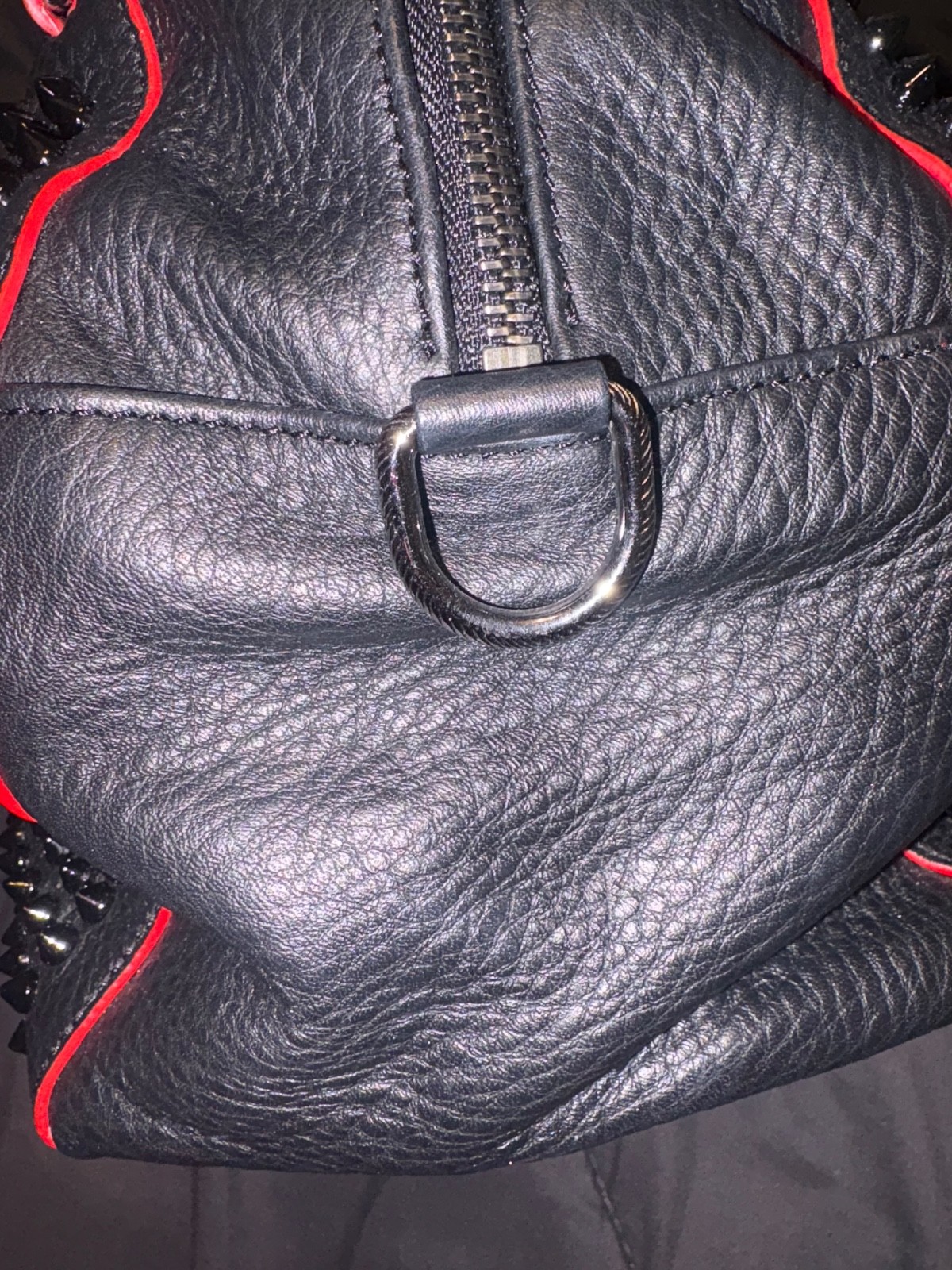christian louboutin bag black studs