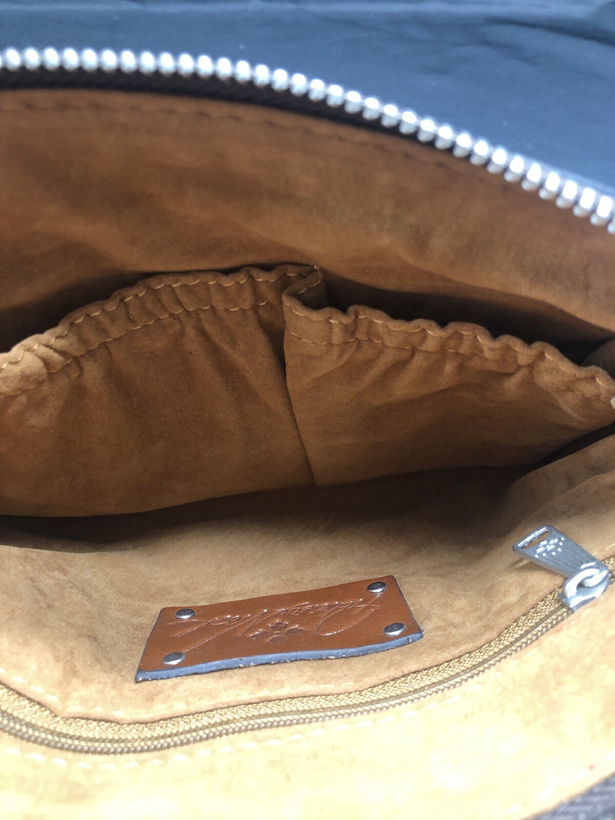Patricia Nash Turquoise Tooled Brown Leather Wristlet Wallet Pouch 8.5 X 6.5 “