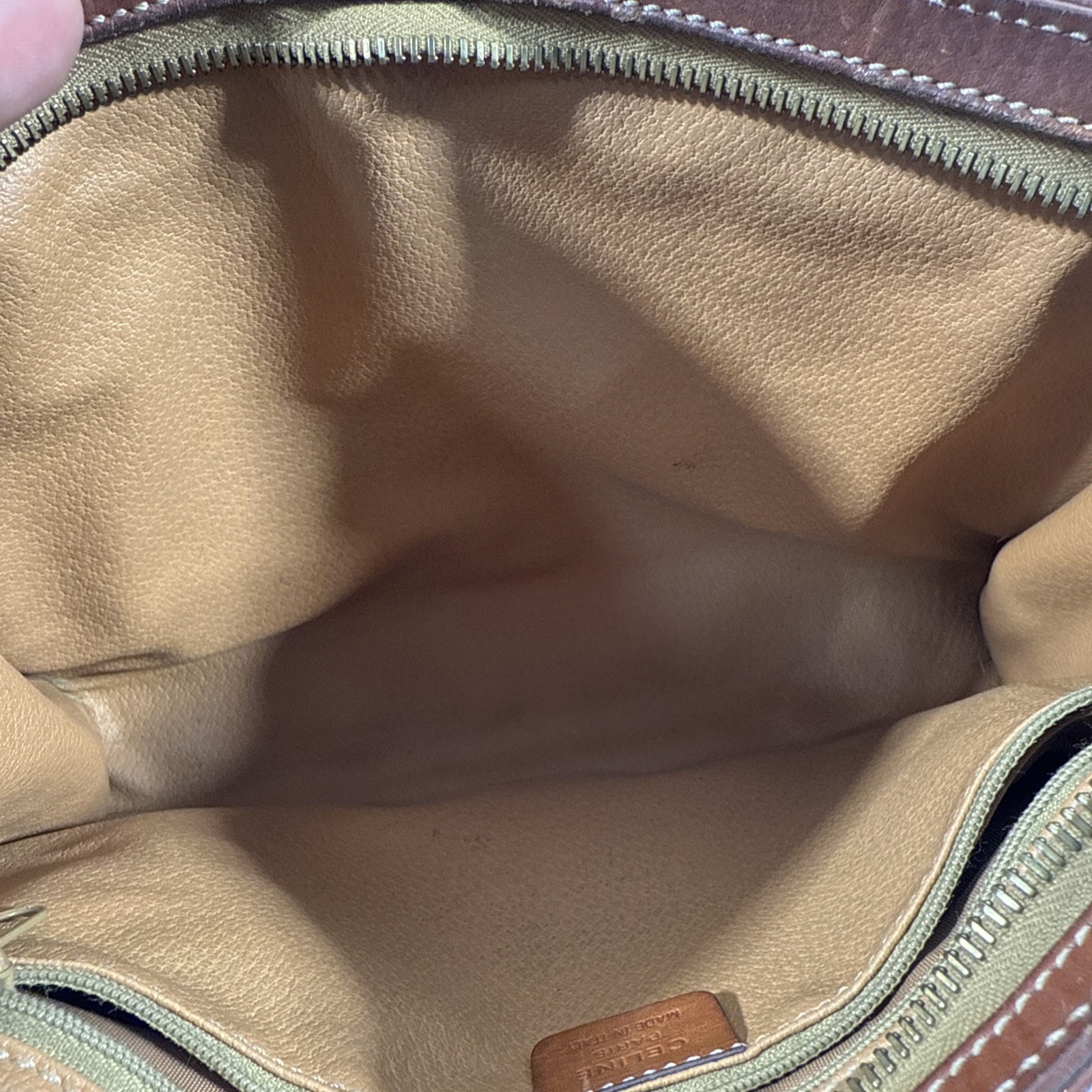 Celine Macadam Triomphe Clutch Bag Brown Monogram